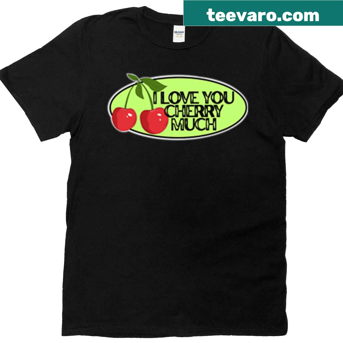 T-shirt with playful typography about cherries and lime — on a men's t-shirt