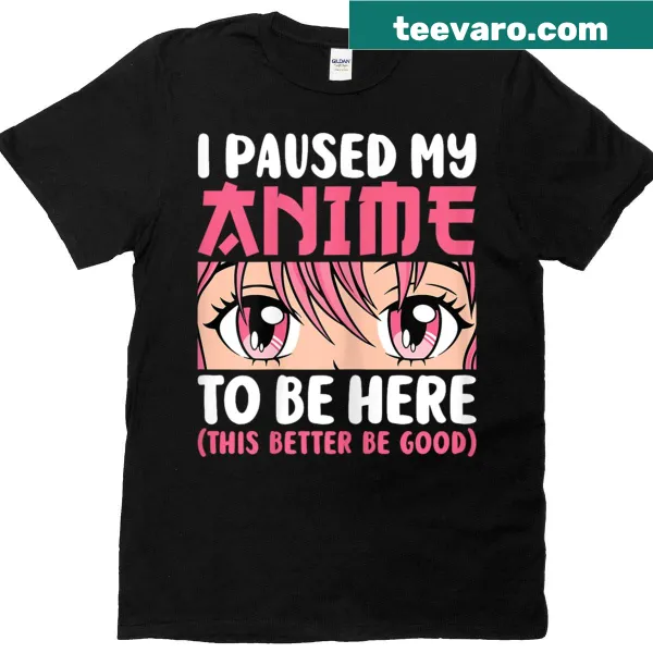 Funny t-shirt for women with anime-themed typography