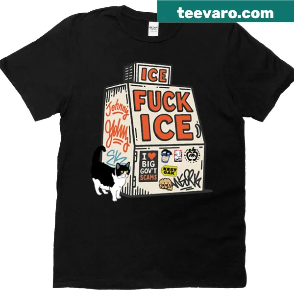 Cartoon t-shirt with a bodega cat in protest design