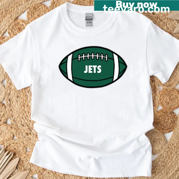 Jets football themed t-shirt with bold graphic design