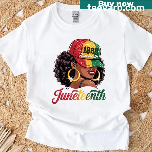 Illustration for Juneteenth honoring Black women and ancestors on t-shirt