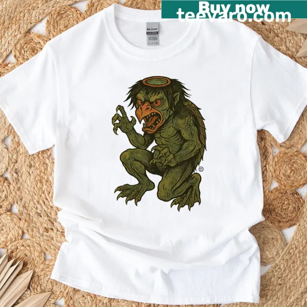 Vintage-style oversized t-shirt featuring the Kappa yokai