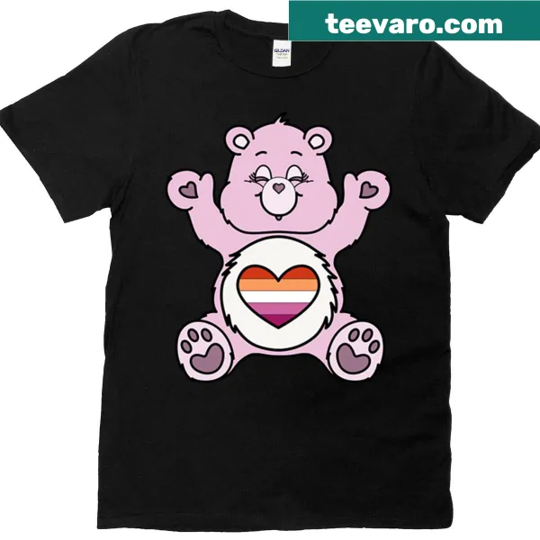 Cute bear design on a T-shirt for LGBTQ+ pride