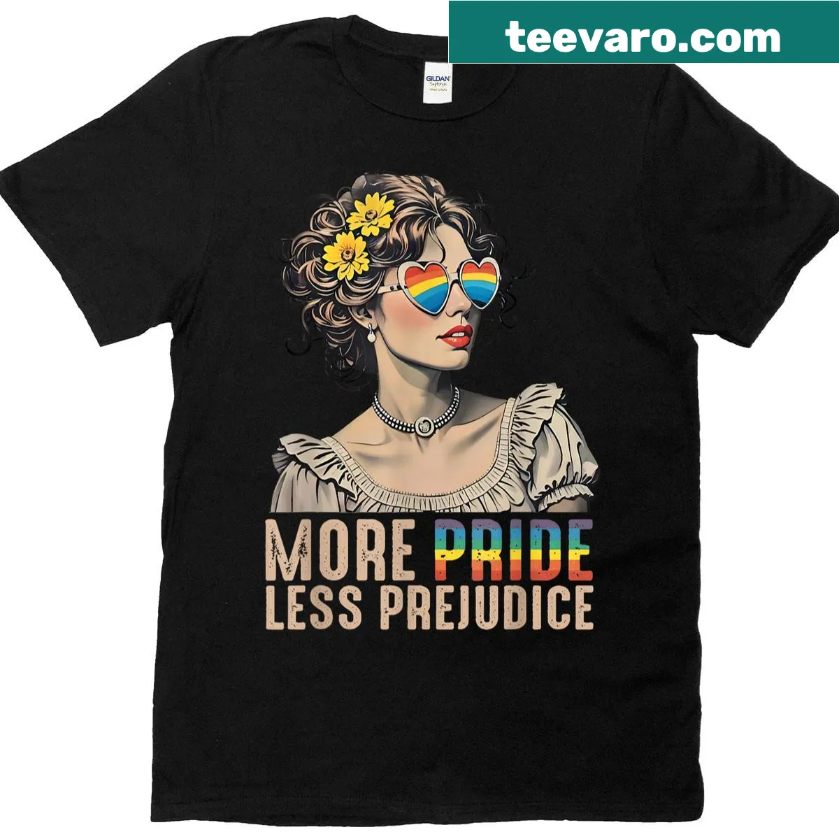 Rainbow-themed T-shirt promoting LGBTQ+ rights with bold messaging. — on a men's t-shirt