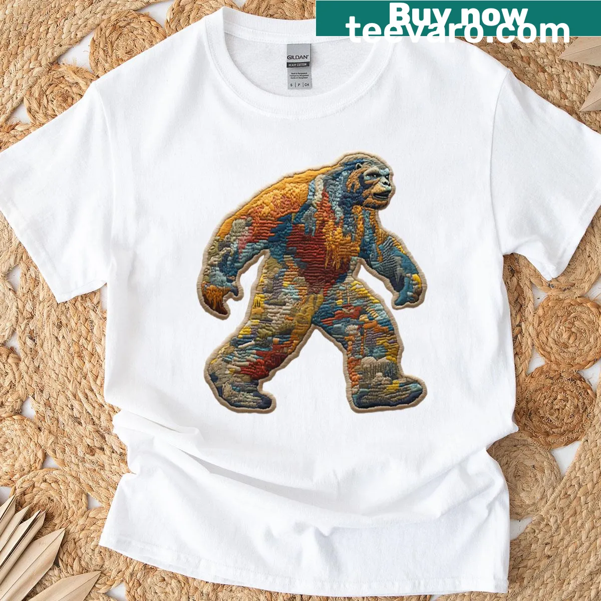 T-shirt featuring an edgy typography design about high strangeness. — on a men's t-shirt