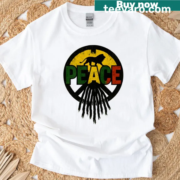 T-shirt with an uplifting design promoting love and positive vibes.