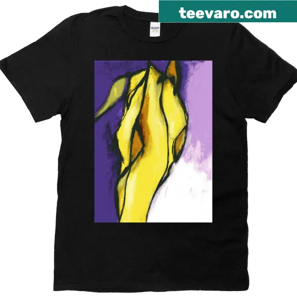 Oversized t-shirt featuring an illustration of an orchid
