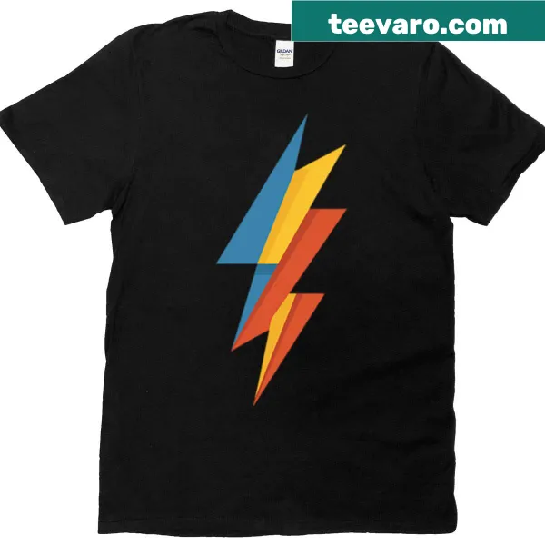 Bold lightning bolt graphic t-shirt