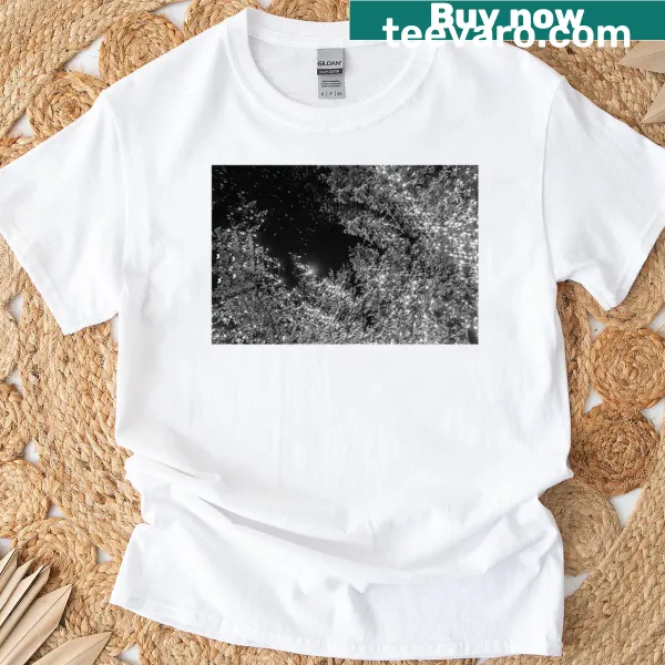 Vintage-inspired t-shirt with a serene night sky graphic