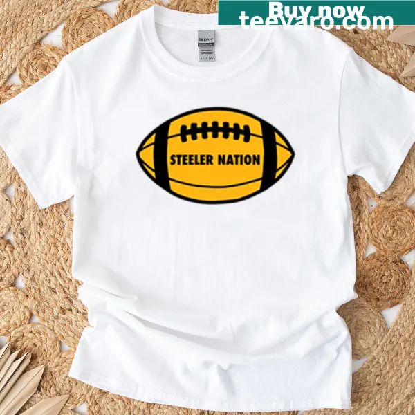 Oversized T-shirt featuring the Steeler Nation logo
