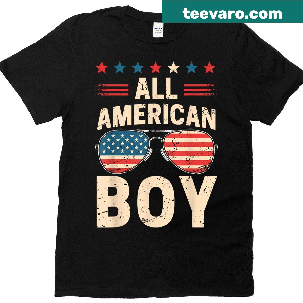 Family matching T-shirt with a sunglasses graphic — on a men's t-shirt