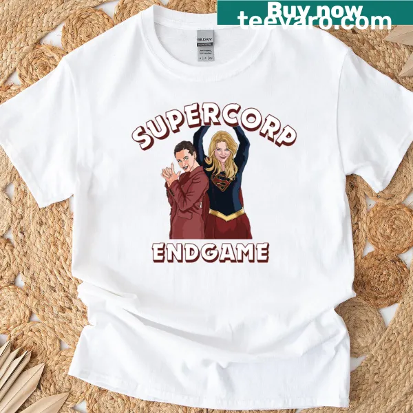 Playful Supercorp graphic t-shirt for gaming enthusiasts.