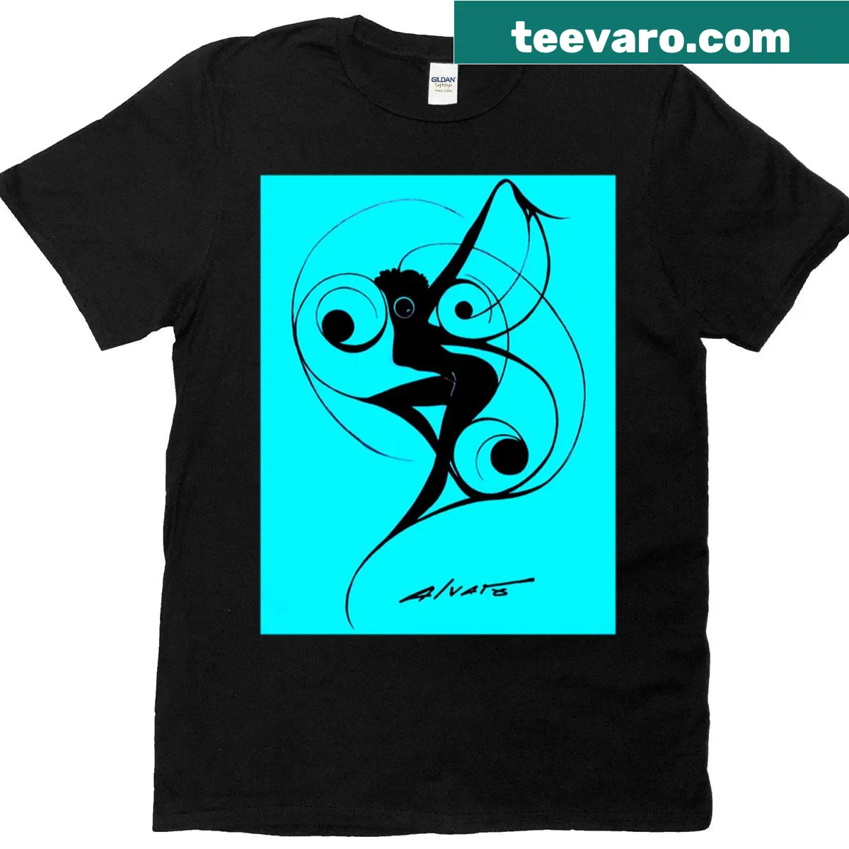 T-shirt featuring playful design celebrating dance — on a men's t-shirt