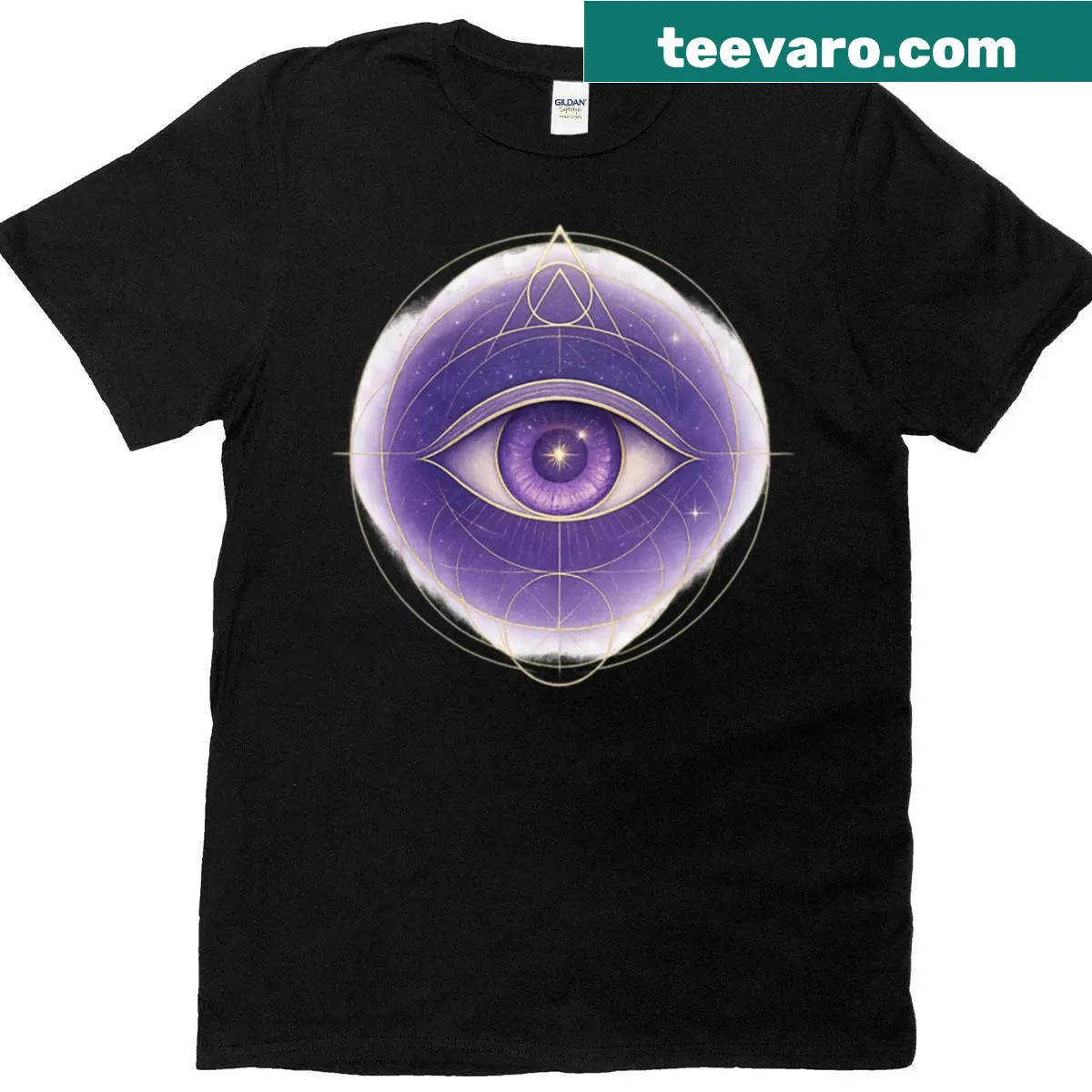 Oversized T-shirt with 'Eye of the Soul' graphic — on a men's t-shirt