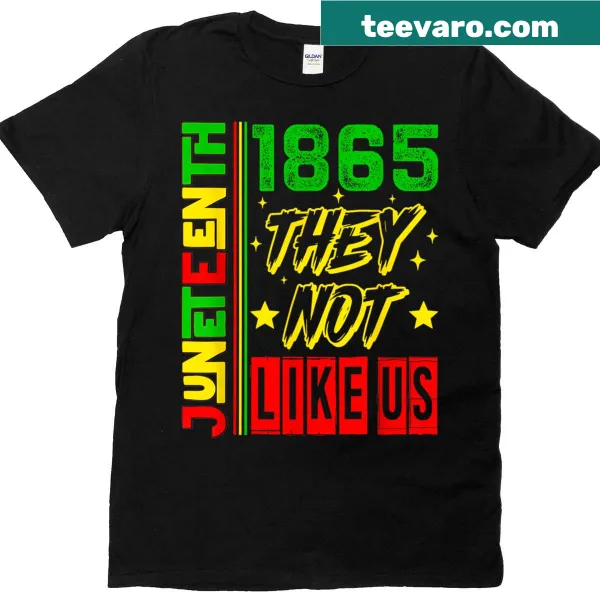 Typographic t-shirt celebrating women's freedom and Juneteenth 1865
