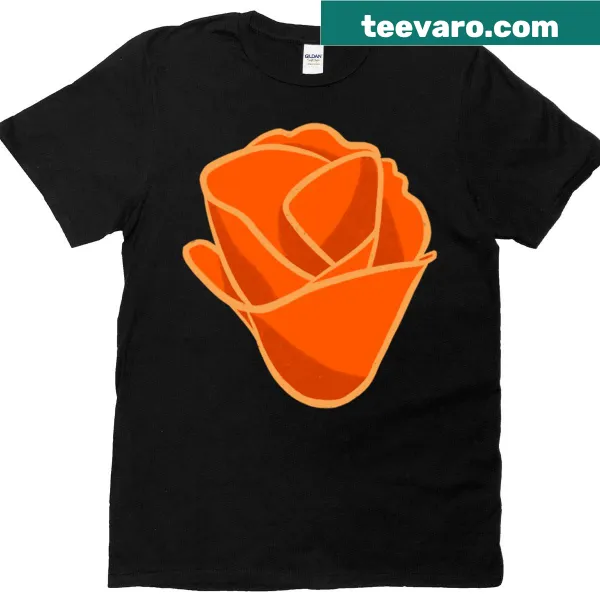 T-shirt featuring a charming tulip illustration