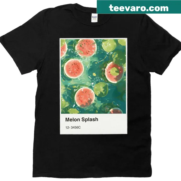 Playful watermelon graphic T-shirt