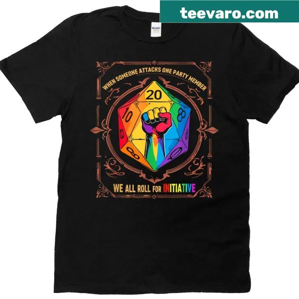 Fun gaming-themed t-shirt referencing Dungeons & Dragons