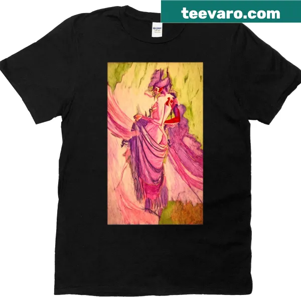 Minimalist t-shirt with a silhouette of a woman