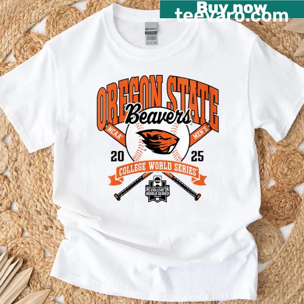 Oregon State Beavers College World Series 2025 baseball t-shirt