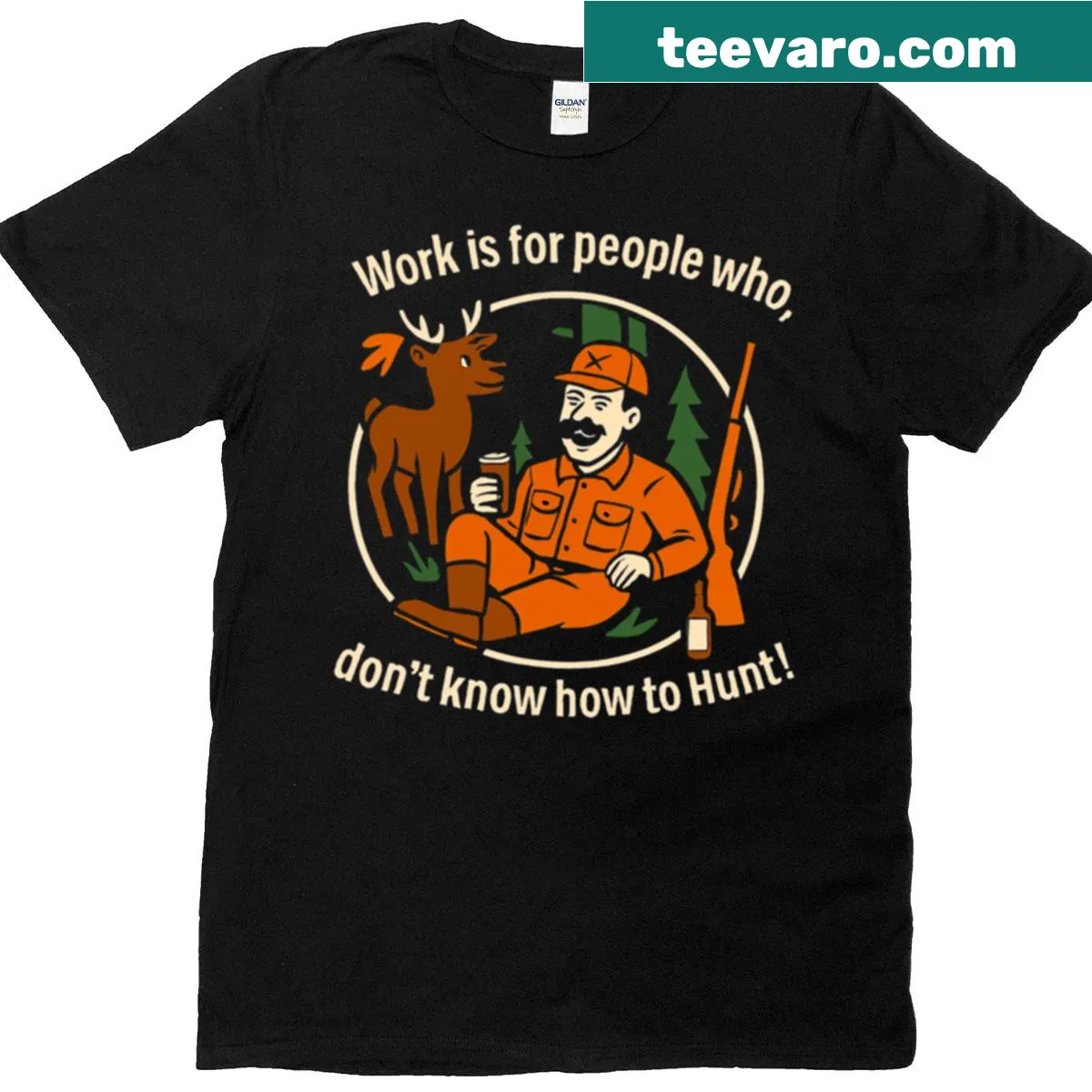 Oversized T-shirt with the word 'Work' in bold typography. — on a men's t-shirt