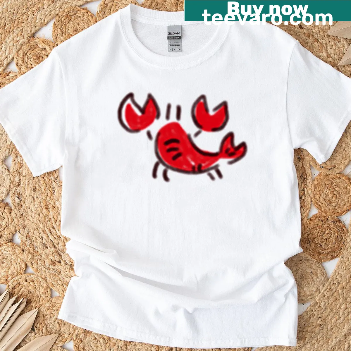 Typography shirt saying You're My Lobster in whimsical font — on a men's t-shirt