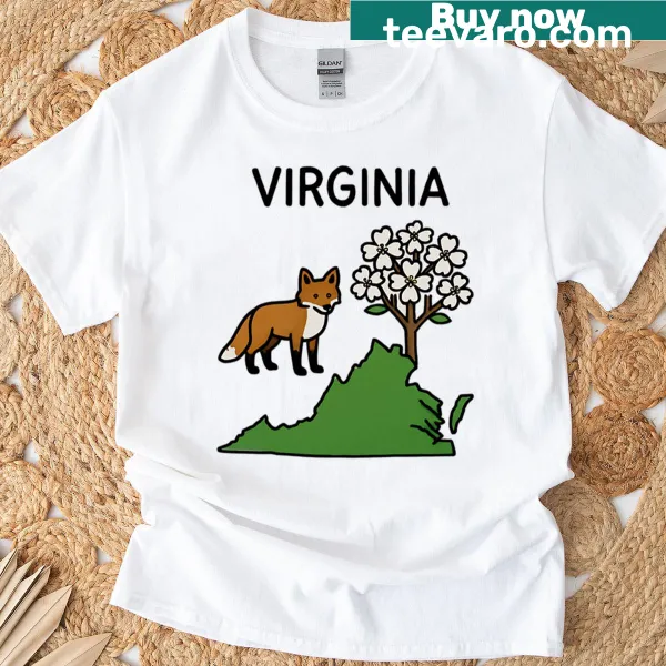 Design honoring Virginia on T-shirt