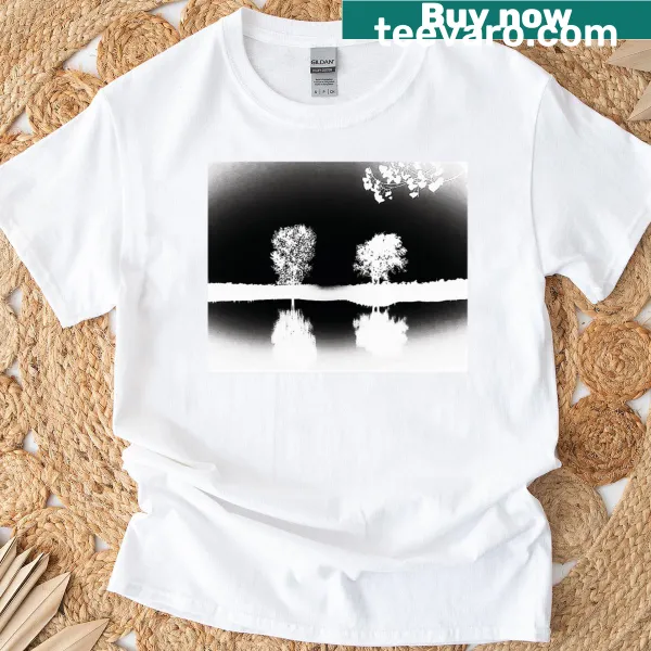 Fantasy graphic of two figures in the Shadow Realm on a t-shirt.