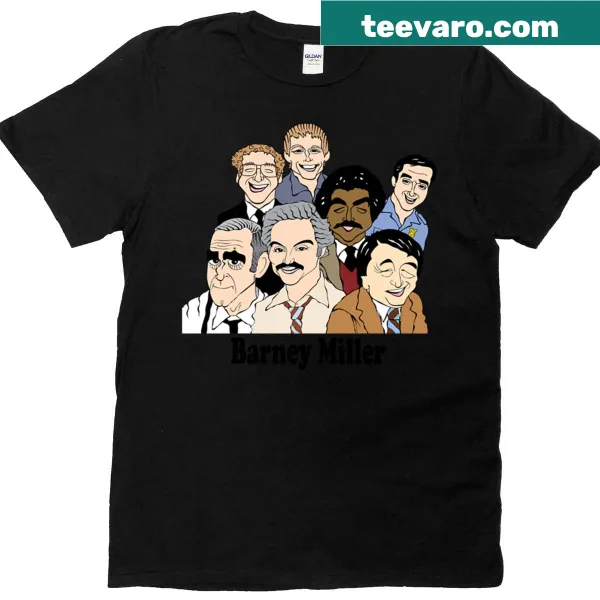 Nostalgic T-shirt featuring Barney Miller fan art illustration