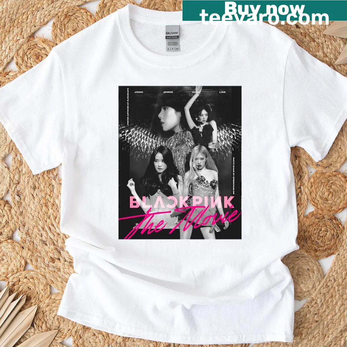 Graphic design inspired by Black Pink on T-shirt — on a men's t-shirt
