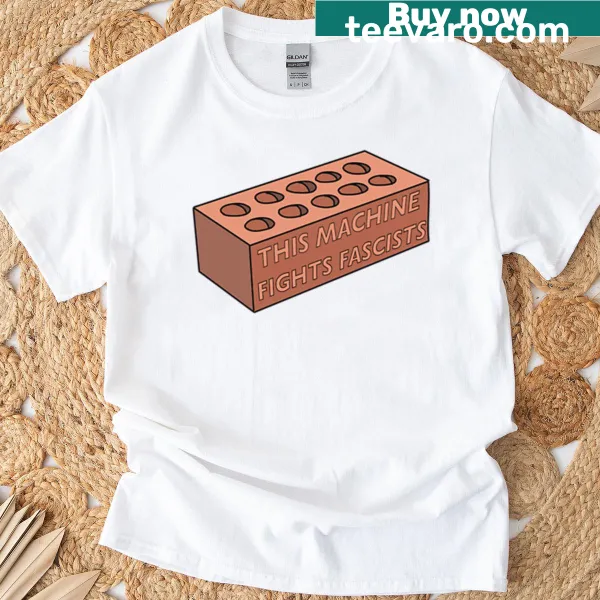 Minimalist typography design on Brick Oversized T-shirt