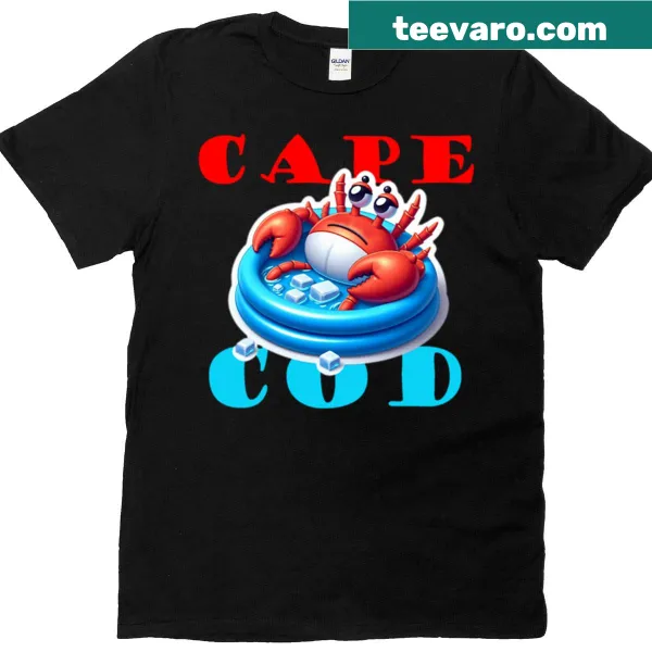 Coastal illustration on Cape Cod T-shirt