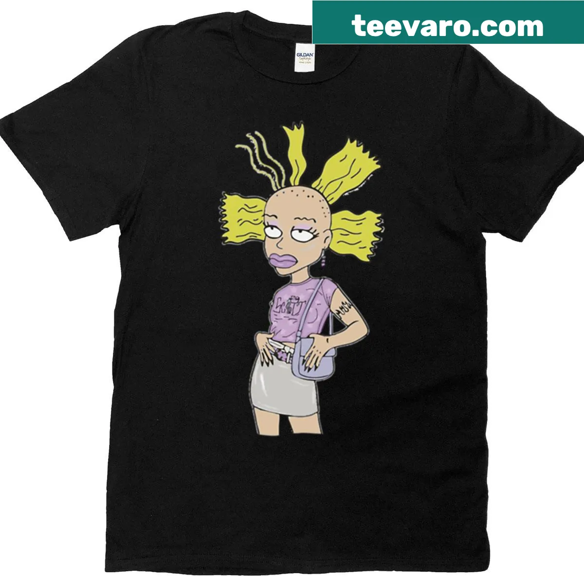 Artistic illustration of a Cynthia Doll on a t-shirt — on a men's t-shirt