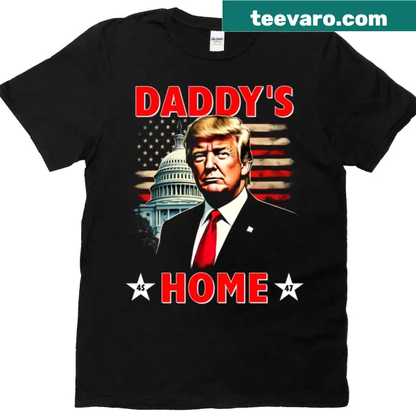 Trump graphic design on a T-shirt, celebrating his presidency.