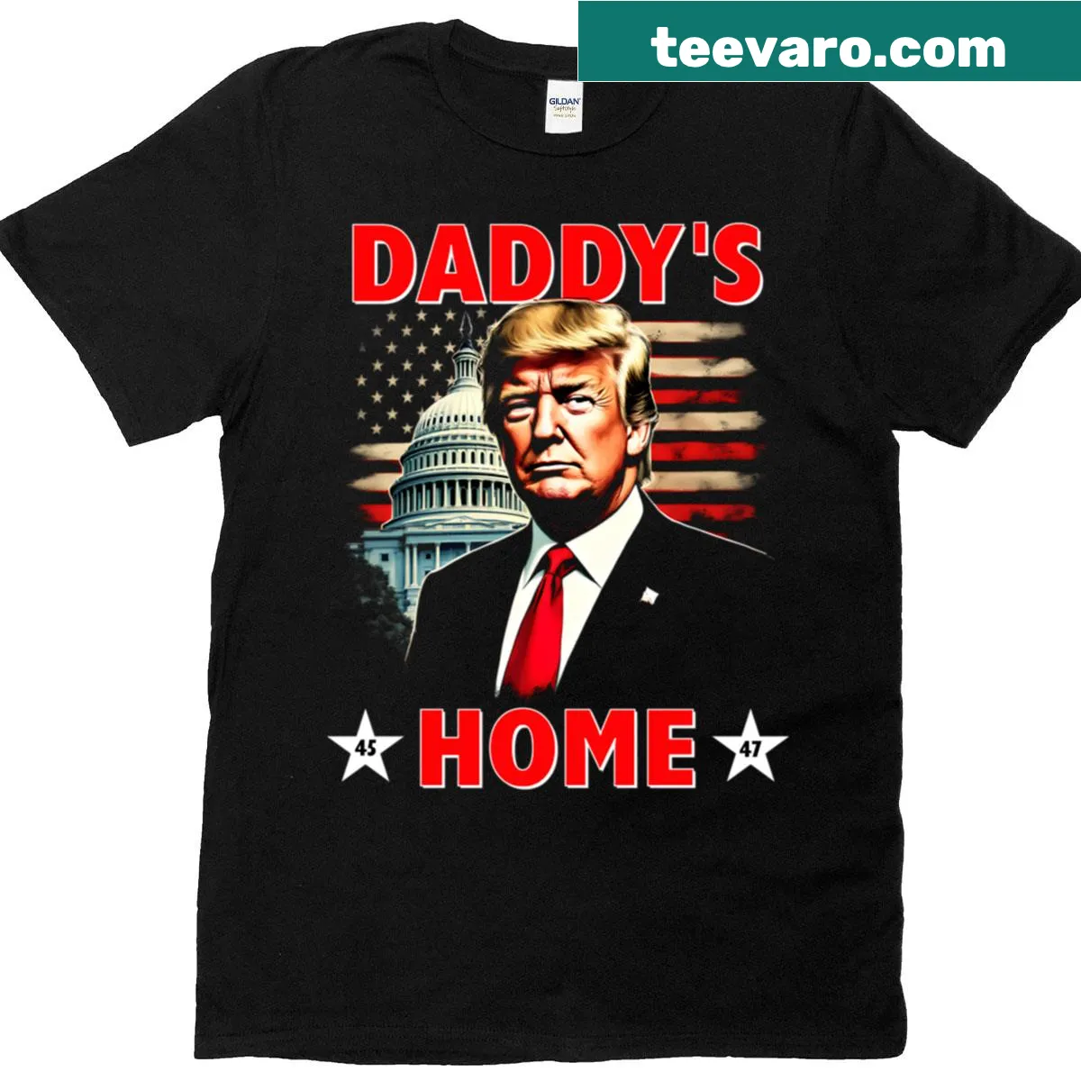 Trump graphic design on a T-shirt, celebrating his presidency. — on a men's t-shirt