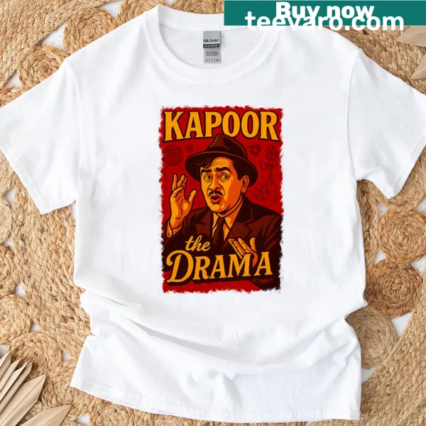 Dramatic T-shirt inspired by classic cinema and theatrical storytelling.