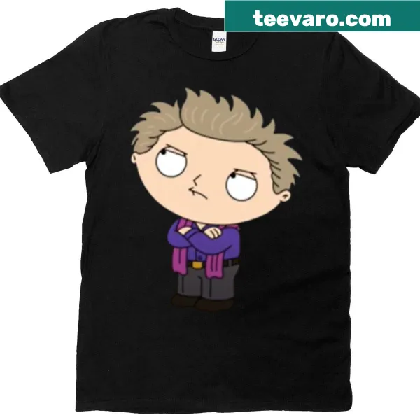 T-shirt featuring humorous elements from Family Guy