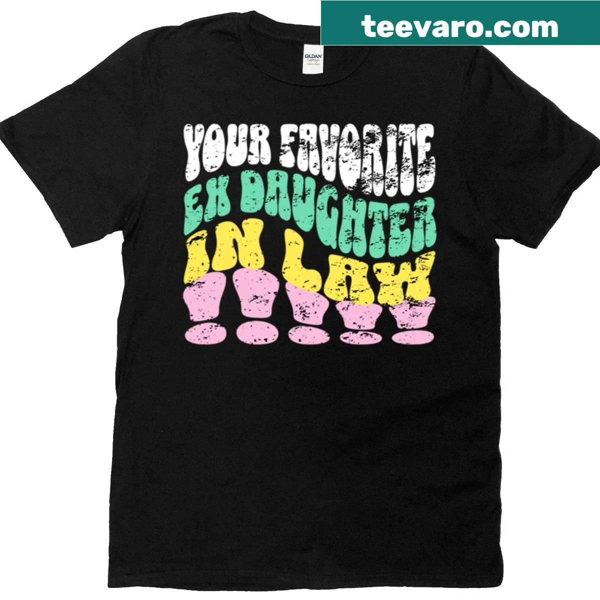 Vintage t-shirt celebrating ex-daughter-in-law humor — on a men's t-shirt