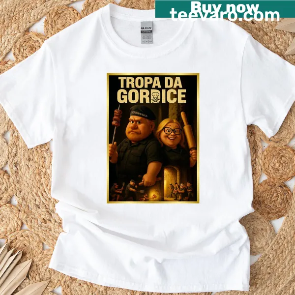 Badge-emblem design for gourmet food lovers on a t-shirt