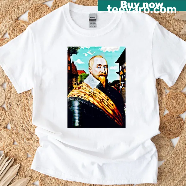 Tribute graphic featuring Gustavus Adolphus on a t-shirt