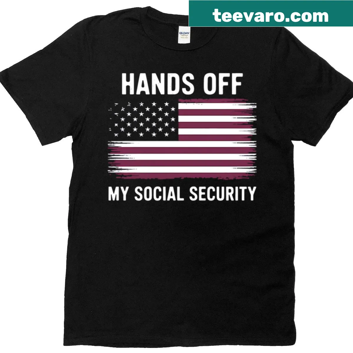 Protest message advocating for Social Security and Medicare T-shirt — on a men's t-shirt
