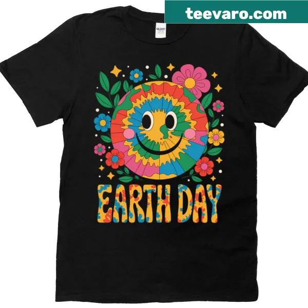 Earth Day t-shirt featuring a floral design