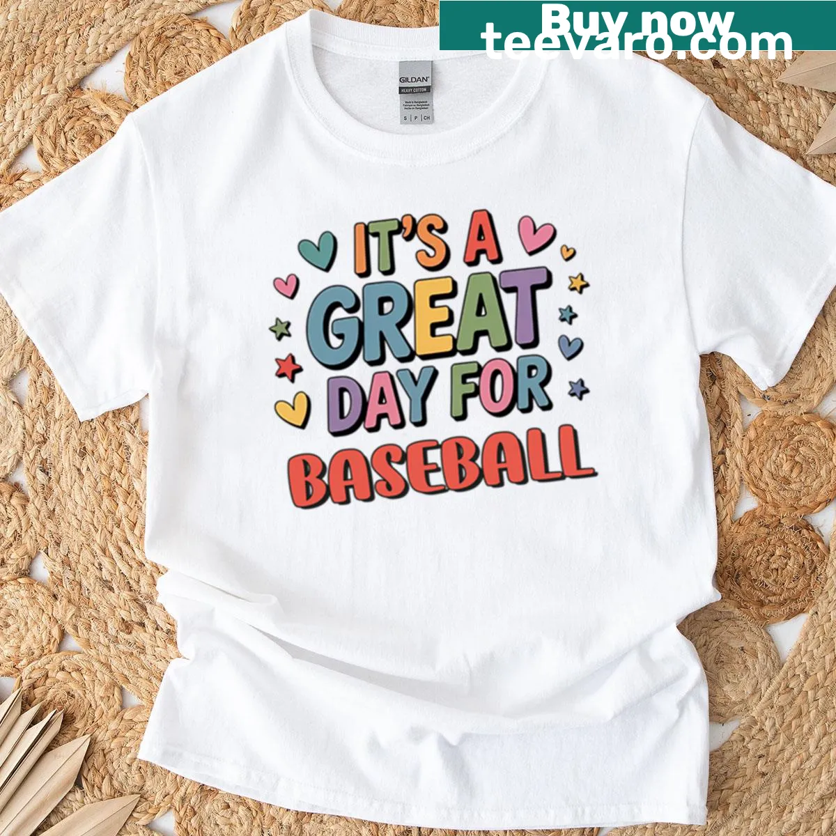 Funny baseball lover t-shirt with fun typography — on a men's t-shirt