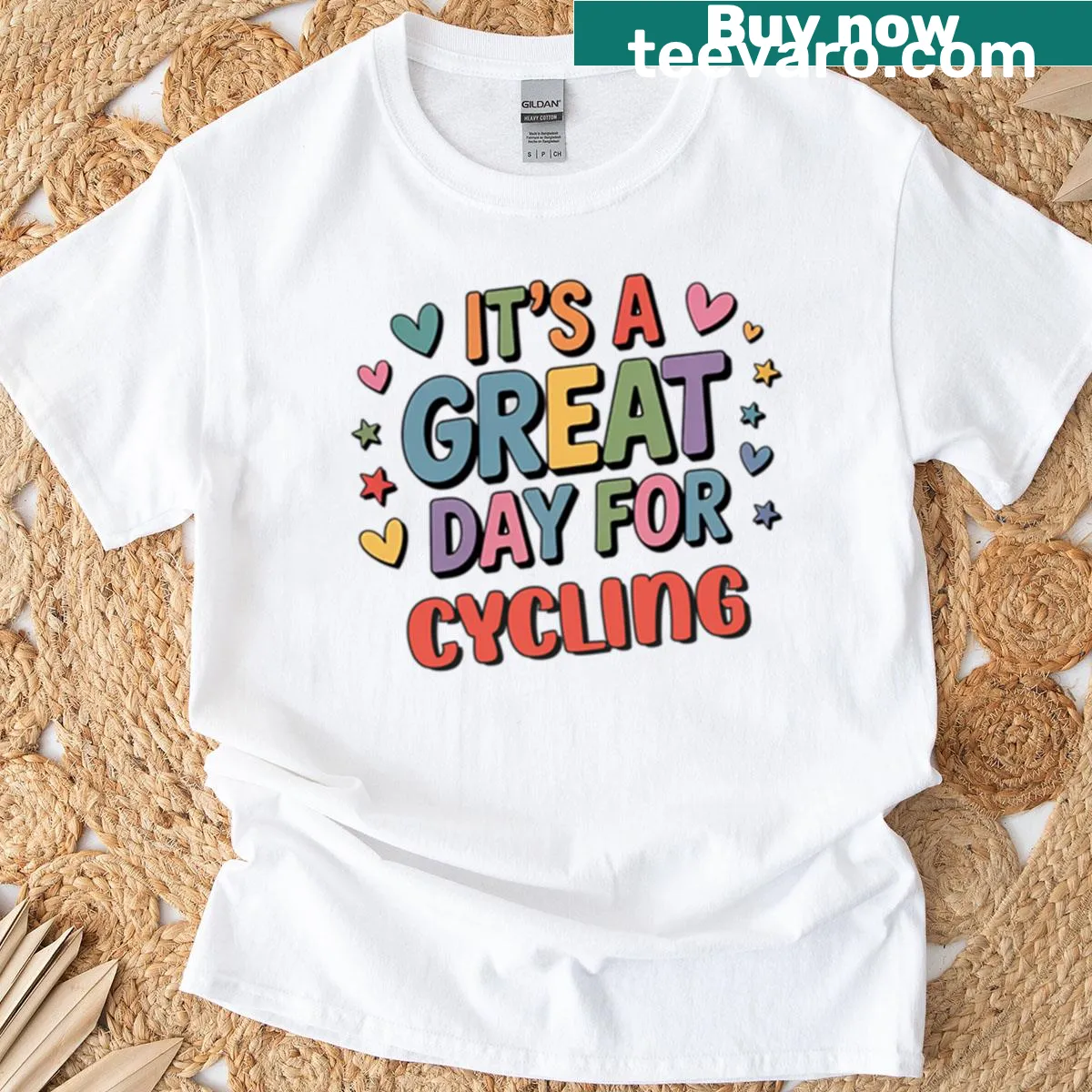 Funny cycling t-shirt with playful slogan for cycling lovers — on a men's t-shirt