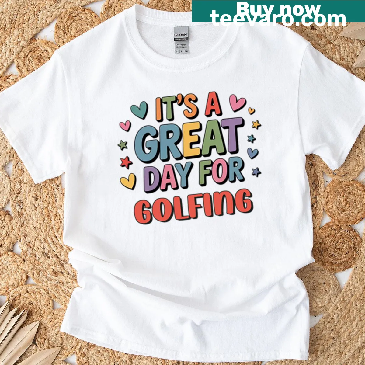 Funny golfing t-shirt with a humorous golfing slogan — on a men's t-shirt