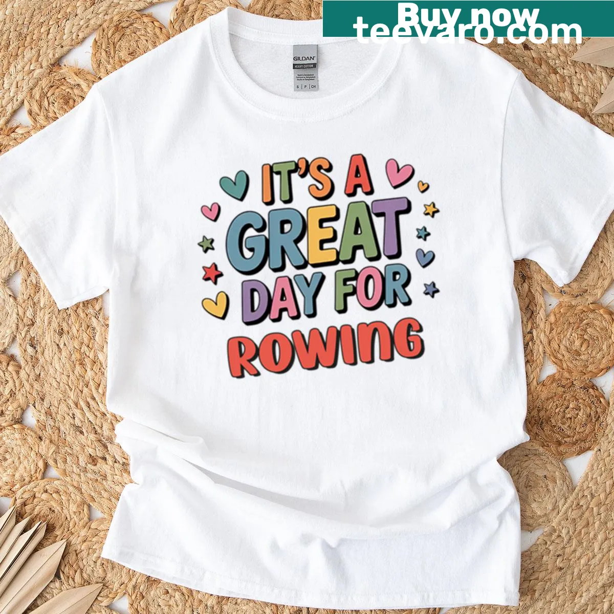 Funny rowing t-shirt with a humorous rowing slogan — on a men's t-shirt