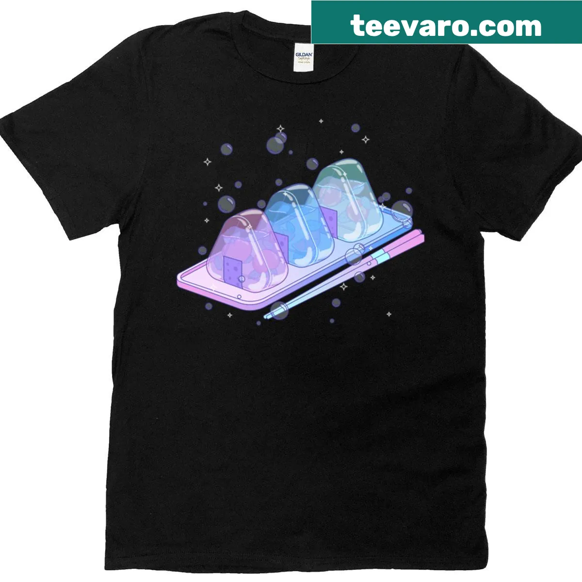 Illustration of a jelly dessert on a T-shirt — on a men's t-shirt