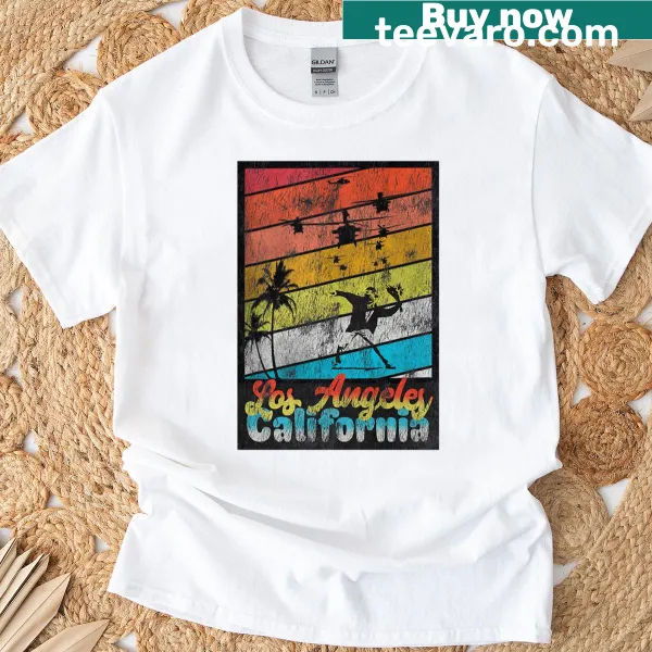 Vintage distressed La California Protest Tee with humorous graphic