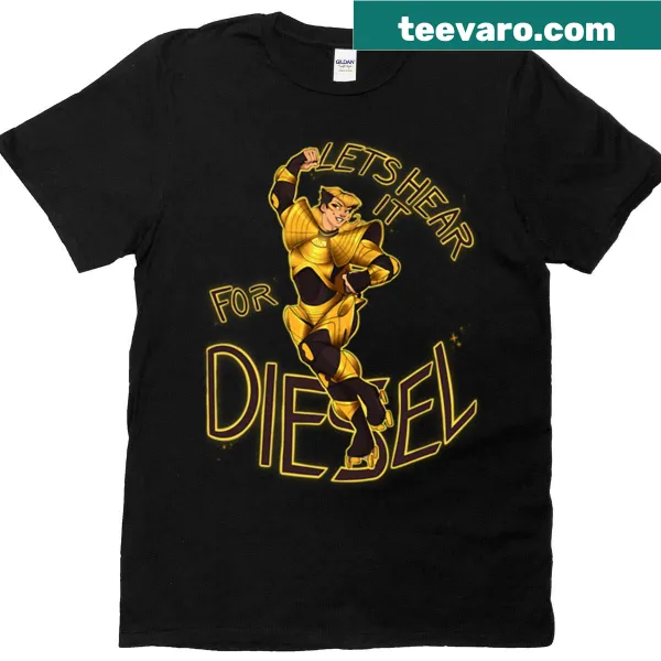 Artistic graphic celebrating diesel engines on a T-shirt