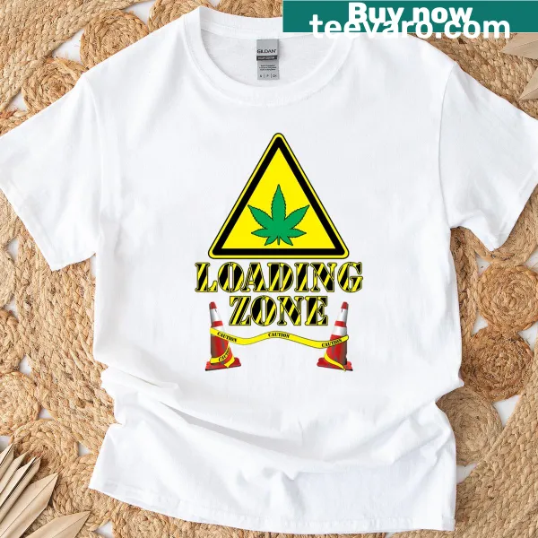 Bold typography T-shirt with 'Loading Zone' text